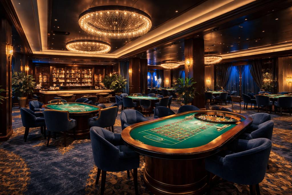ND01 — Sảnh Casino Với Người Chia Bài Trực Tiếp Và Sàn Trò Chơi Rộng Hơn